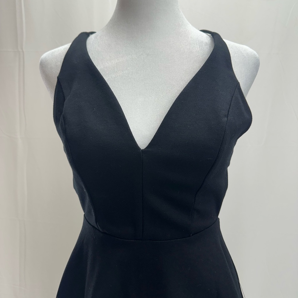 Lulu's Classic Black Mini Dress S NEW - Picture 2 of 4